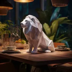 Polygonal Lion 02