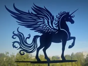 Majestic Winged Unicorn 2D Wall Art