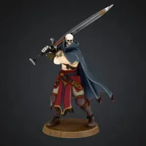 Undead Warrior DND Miniature or Statue
