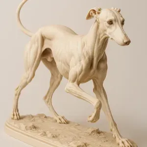 Greyhound in motion