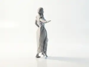 Woman Hand Out Figurine Female Figure 3D Printable