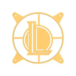 LOL Logo 1 - Custom 120mm Fan Grill Face Plate Cover