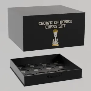 Crown of Bones – Caja de Ajedrez Imantada Multicolor