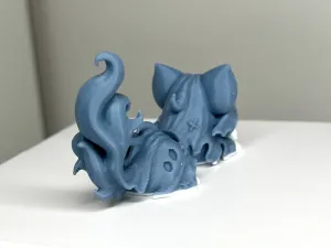 halloween ghost cat flexible toy articulated cat