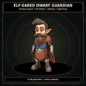 Dwarf Heroes Fantasy Warrior Kitbash Pack – High-Poly