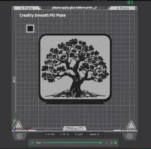Tree of Life Line Art Decor – 3D Printable Decoration