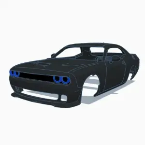 Dodge Challenger SRT Hellcat(Traxxas Latrax Rally drift car)