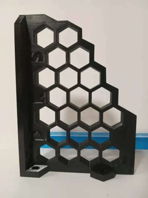 Heavy Duty Shelf Riser and Bracket - Hexagon Tech Style — Image 5 of 7