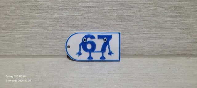 Ultimate "Six Seven" 3-Color Keychain - Brainrot Meme luk141 — Image 2 of 7
