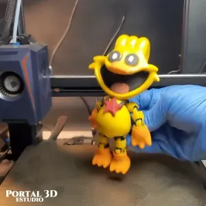 CHICKEN SMILING // PRINT-IN-PLACE WITHOUT SUPPORT