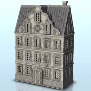 Baroque house 7 - terrain WW2 scenery modern miniatures