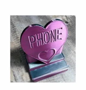 Heart phone and tablet holder (with storage box)