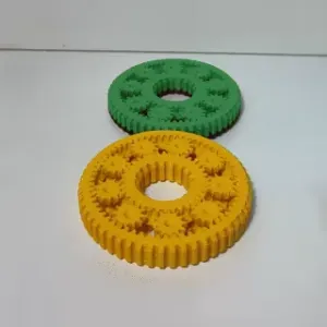 Gear Fidget Spinner print in place
