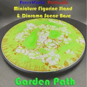 Garden Path Figure Stand and Scenic Diorama Base