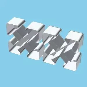 Cross Directions sign, nestable box (v1)