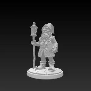 4617 Fairy Tale Gnome – Color Full-Body Figurine STL DND