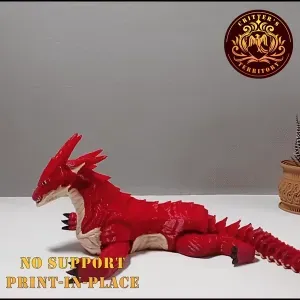 FLEXI DRAKE DRAGON | PRINT IN PLACE | NO SUPPORT