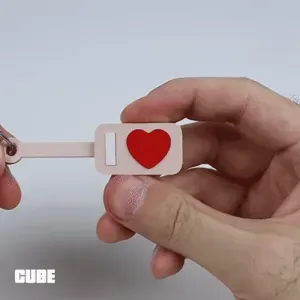 I LOVE YOU Keychain | Print-In-Place