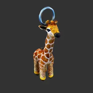 Giraffe keychain-animal-figure-stl-3dprint-nature-free-k1-po