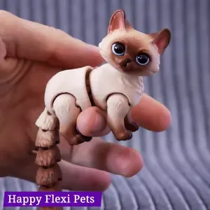 Muffin the cute articulated cat toy