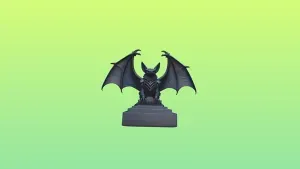 4580 Bat with Spread Wings – Color 3D Model STL DND art