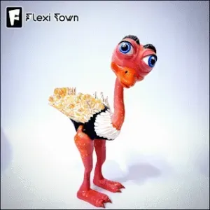 Flexi Print-in-Place Ostrich