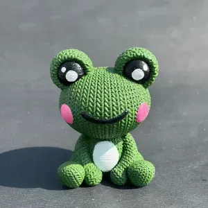 Knitted Frog