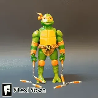Flexi Print-in-Place Teenage Mutant Ninja Turtles, Michelang — Фото 3 из 9