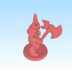 Chaos warrior with axe D&D DSA heroquest