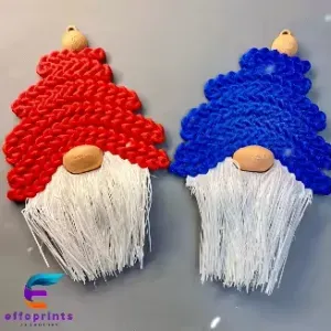 Crochet Hairy Gnome Christmas Decoration