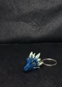Dragon keychain (Print in place, no supports)
