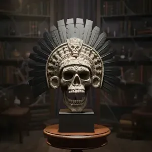 Aztec Skull Death Whistle – Mictlantecuhtli – Vault Artifact
