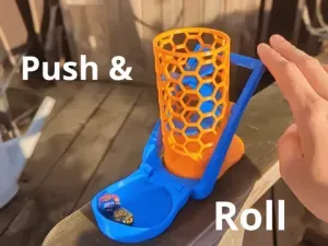push & roll - Automatic dice tower - carbon style
