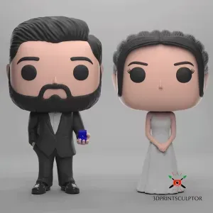 Funko Couple Wedding Cake Topper 05