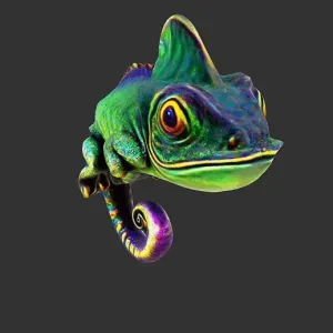 chameleon-figure-bust-animal-stl-3dprint-k1-free-toy-decora