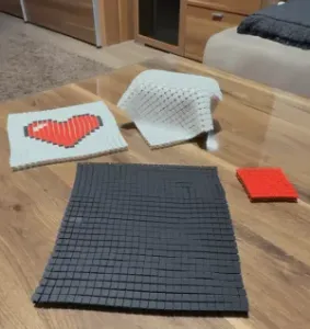 PIXEL ART CHAINMAIL - FABRIC MATS CUSTOMIZE (PRINT IN PLACE)
