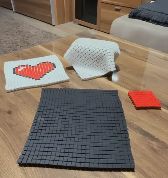 PIXEL ART CHAINMAIL - FABRIC MATS CUSTOMIZE (PRINT IN PLACE)