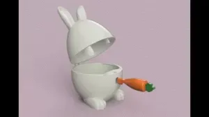 Easter egg box (with a key lock)