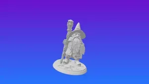 4610 Fairy Tale Gnome – Color Full-Body Figurine STL DND
