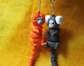 Tamarin + Marmoset Keychain