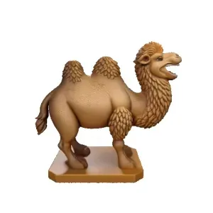 4443 Laughing Camel 3D Printed Full-Figure Statue STL DND