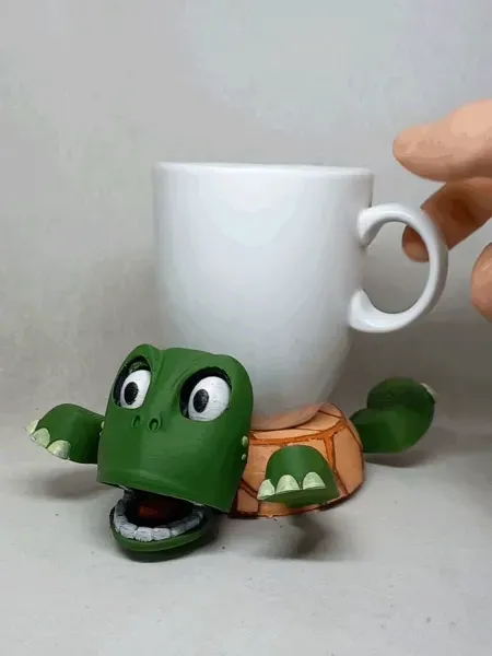Turtle cup holder (No supports needed) — Фото 2 из 9