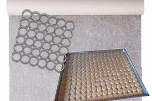 36-Cavity Circle Cutter (4 cm) | 3D Printable Dough Cutter