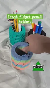 Prank Polygonal Toy Fidget Pencil Holder
