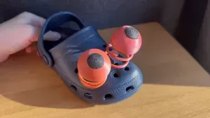 Eye on a spring shoe charm