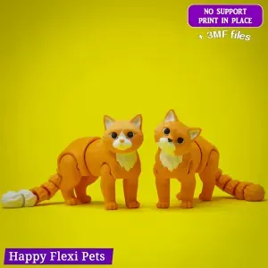 Gelato the flexi lifelike cat toy
