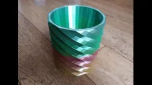 Self Watering Draining Low Poly Spiral Twist Planter Pot