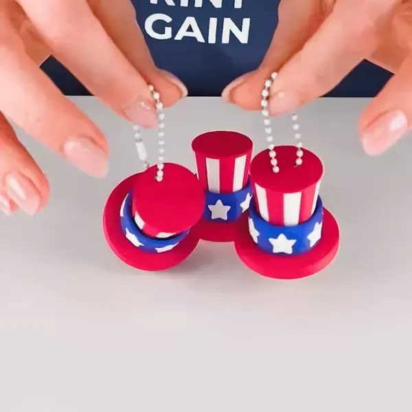 Uncle Sam Hat Clicker Keychain – 4th of July Edition — Фото 5 из 9