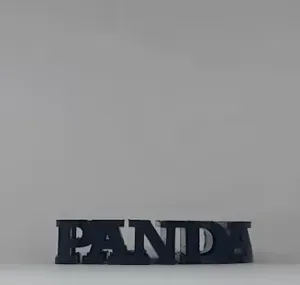Text Flip - Panda