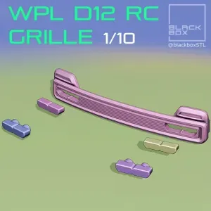 WPL D12 1/10TH NEW GRILLE WITH HEADLIGHT LENS